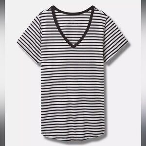Striped classic fit tee